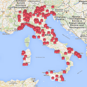 L'Italia delle zampette rosse è quella che #buttaibotti. Clicca sul link per la mappa interattiva