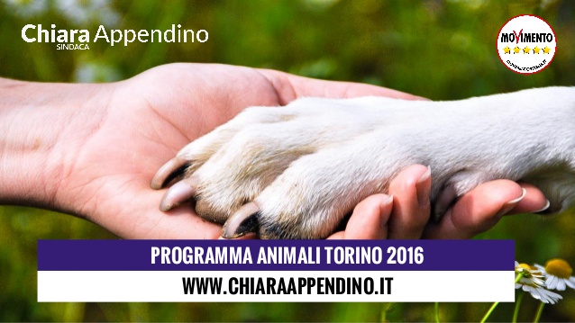 #elezioni2016 #city4dogs – Torino, Chiara Appendino per una città “che tuteli gli esseri viventi”