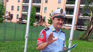Il vigile Campani in una foto tratta da Monza Today