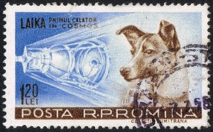Un francobollo della Romania per Laika